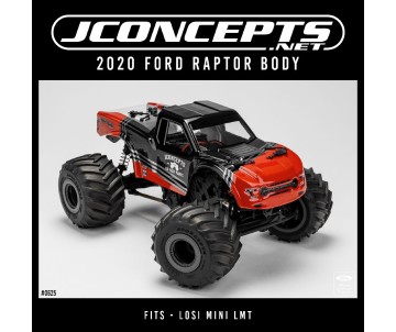 JConcepts 2020 Ford Raptor body (Fits - Mini LMT, requires JC #5230 body mounts)