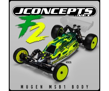 JConcepts F2 - Mugen MSB1 body w/carpet | turf | dirt wing, light-weight 