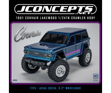 JConcepts 1961 Corvair Lakewood 1/24th crawler body (Fits - Axial SCX24, 5.2