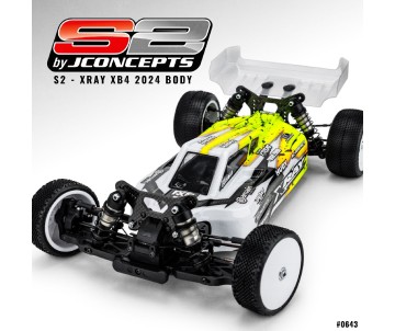 JConcepts S2 - XRAY XB4 2024 w/carpet | turf | dirt wing, light-weight 