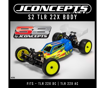 JConcepts S2 - TLR 22X body w/ carpet | turf | dirt wing – light-weight