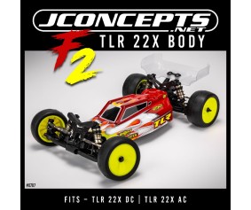 JConcepts F2 - TLR 22X body w/ carpet | turf | dirt wing - light-weight 