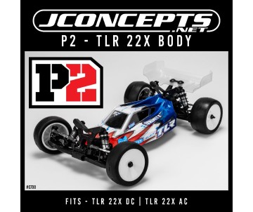 JConcepts P2 - TLR 22X body w/ carpet | turf | dirt wing – light-weight