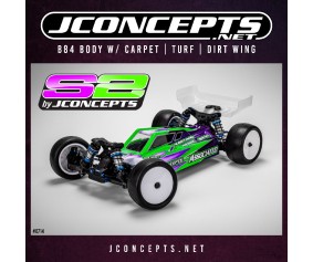 JConcepts S2 - B84 body w/ carpet | turf | dirt wing - light-weight 