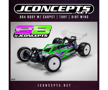 JConcepts S2 - B84 body w/ carpet | turf | dirt wing - light-weight 