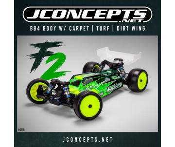 JConcepts F2 - B84 body w/ carpet | turf | dirt wing - light-weight 