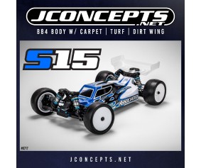 JConcepts S15 - B84 body w/ carpet | turf | dirt wing - light-weight 