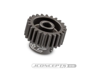 JConcepts 48 pitch, 23T, SS machined aluminum pinion gear (Fits – applications which require 48 pitch pinion gear)