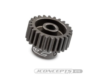 JConcepts 48 pitch, 24T, SS machined aluminum pinion gear (Fits – applications which require 48 pitch pinion gear)
