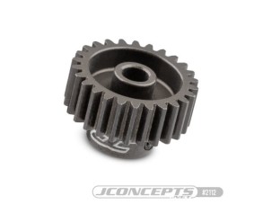 JConcepts 48 pitch, 26T, SS machined aluminum pinion gear (Fits – applications which require 48 pitch pinion gear)