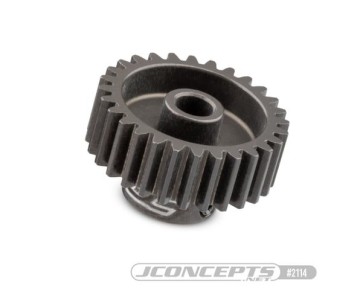 JConcepts 48 pitch, 28T, SS Machined Pinion Gear (Fits – applications which require 48 pitch pinion gear)