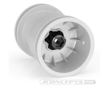 JConcepts Tribute wheel, aluminum 12mm hex wheel adaptor, black anodized - 18mm offset - 2pc.