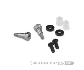 JConcepts B6.2 | B6.3 | B74.1 Fin Titanium F&R shock stand-offs w/ bushing and 2mm spacer