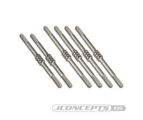 JConcepts T6.2 | SC6.2, Fin titanium turnbuckle kit - 6pc. (Fits - T6.1 | T6.2 | SC6.1 | SC6.2)