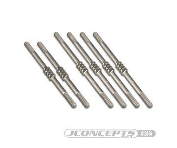 JConcepts T6.2 | SC6.2, Fin titanium turnbuckle kit - 6pc. (Fits - T6.1 | T6.2 | SC6.1 | SC6.2)