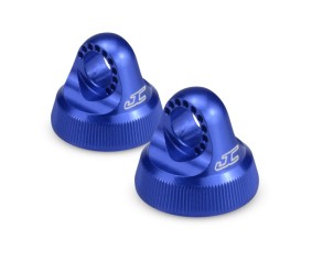 JConcepts Fin, 12mm V2 Shock Cap (Blue)(2) B5, B5M, T5M, SC5M, B6, B6D