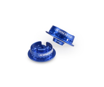 JConcepts Fin, 12mm Shock Collar (Blue)(2) B5, B5M, T5M, SC5M, B6, B6D