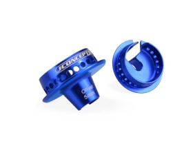 JConcepts Fin, Shock 5mm Off-Set Spring Cup (Blue) B5, B5M, T5M, SC5M, B6, B6D