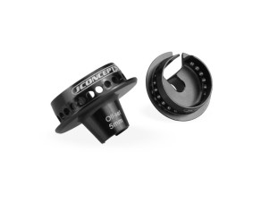 JConcepts Fin, Shock 5mm Off-Set Spring Cup (Black) B5, B5M, T5M, SC5M, B6, B6D