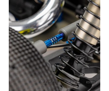 JConcepts RC8B4.1 Fin Titanium turnbuckle set - burnt blue, 5pc.