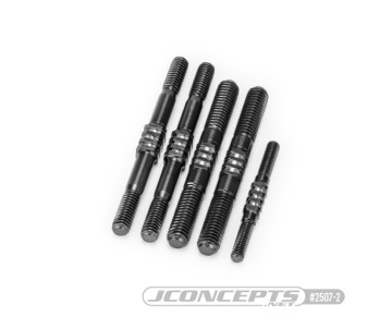 JConcepts RC8B4.1 Fin Titanium turnbuckle set - stealth black, 5pc 
