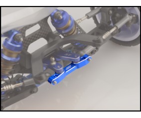 JConcepts B6.2 | B6.3 Aluminum steering rack - black (Fits - B6 | B6D | B6.1 | B6.2 | B6.3)