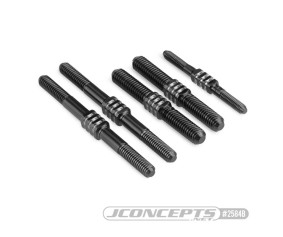 JConcepts Mugen MBX-8 Fin Titanium turnbuckle set - black, 5pc.