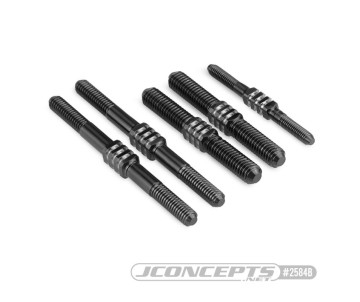 JConcepts Mugen MBX-8 Fin Titanium turnbuckle set - black, 5pc.