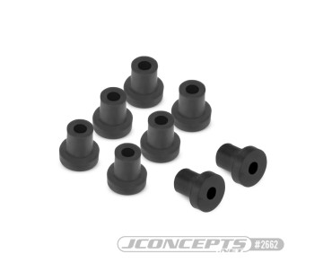 JConcepts Rubber Bump Stops / MT Suspension Up-Travel Limiters (8) (Fits - 3 to 3.5mm shock shafts)