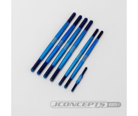 JConcepts Tekno NT48 2.0 Fin Titanium turnbuckle set, burnt blue - 7pc  (Fits – Tekno NT48 2.0 | ET48)