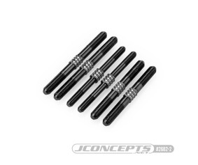 JConcepts D819/E819 Fin Titanium Turnbuckle Kit, Stealth Black (6)