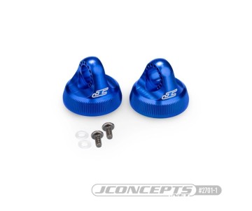 JConcepts Fin, 13mm Shock Cap Fits Team Associated 13mm Shock Body - Blue