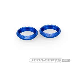 JConcepts Fin, 13mm Shock Collar Fits Team Associated 13mm Shock Body - Blue