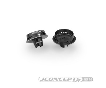 JConcepts Fin, 13mm Spring Cup, 5mm Off-Set Fits Team Associated 13mm Spring - Black