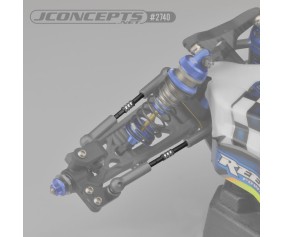 JConcepts B6.3 Fin Titanium turnbuckle set - black, 6pc. (Fits - B6 gen models)