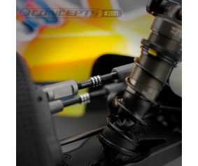 JConcepts TLR 8ight-X 2.0 - E Fin Titanium Turnbuckle Set - Burnt Blue, 7pc (FitsTLR 8ight-X 2.0 | 8ight-XE 2.0)