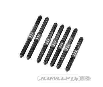 JConcepts B74.2, 3.5mm Fin Titanium Turnbuckle Set, Black - 7pc (Fits Team Associated B74.1, B74.2)