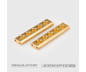 JConcepts Regulator Brass Horizonal Chassis Member - 2pc Fits JConcepts Regulator Chassis Conversion