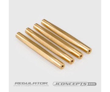JConcepts Regulator Brass Chassis Brace Tube - 4pc Fits JConcepts Regulator Chassis Conversion