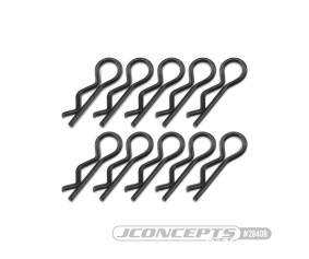 JConcepts compact / angled body clips, black, 10pc