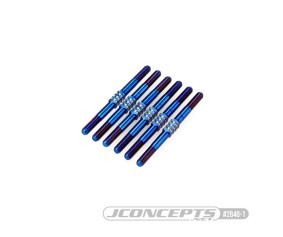 JConcepts TLR 22 5.0 3.5mm Fin Turnbuckle Kit - Burnt Blue (6)