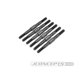 JConcepts TLR, 22 5.0 3.5mm Fin turnbuckle kit, 6pc - black