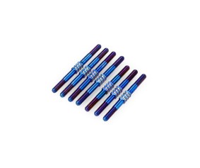 JConcepts TLR 22X-4 3.5mm Fin Turnbuckle Kit - Burnt Blue (7)
