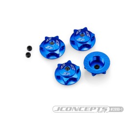 JConcepts 17mm Finnisher serrated / magnetic wheel nut (blue)