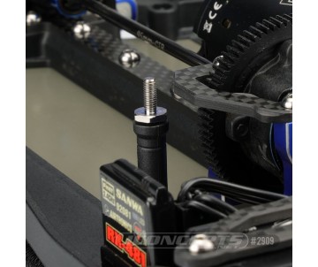 JConcepts Titanium B6 | T6 | SC6 | B74.1 | Regulator battery cradle stand-off, 2pc.