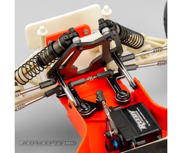 JConcepts RC10T Aluminum Steering Bellcranks - Black - Fits Team Associated RC10T