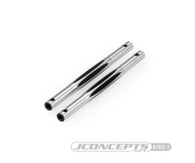 JConcepts RC10T Diamond Nose Brace Tubes - Black - 2pc Fits Team Associated RC10T T2 & RC10GT
