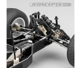 JConcepts RC10T Diamond Nose Brace Tubes - Black - 2pc Fits Team Associated RC10T T2 & RC10GT