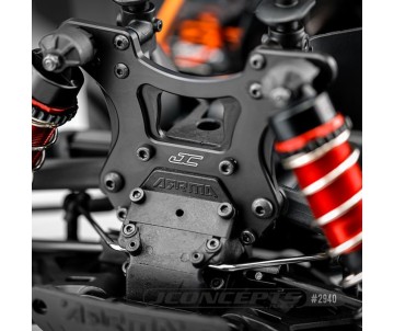 JConcepts Kraton 6S BLX - Aluminum Front Shock Tower, Black (Fits Arrma Kraton 6s BLX)