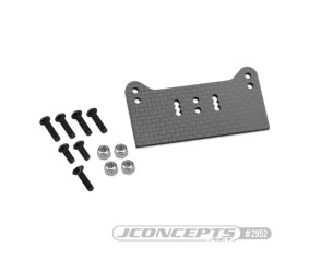 JConcepts F2 Truggy Body Mount Adaptor, Carbon Fiber (Fits - Mugen MBX8T)